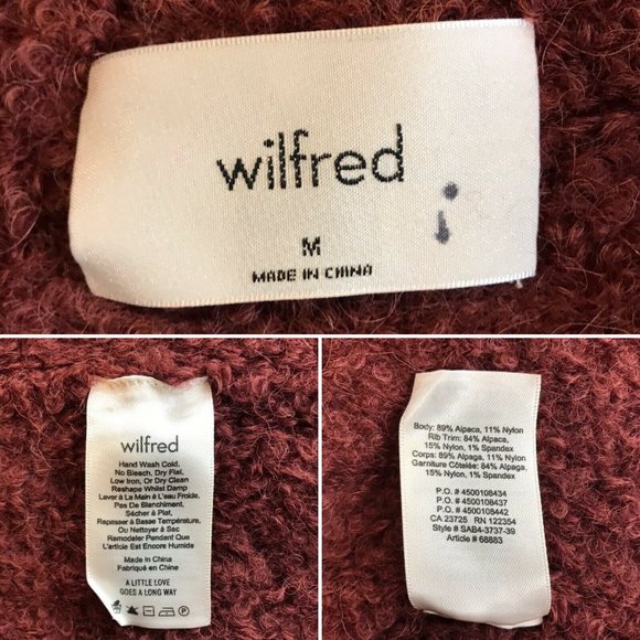 Aritzia Wilfred Oversized Alpaca Cardigan Brown - Picture 14 of 14